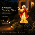 Solar-Powered Illuminated Jesus Garden Statue