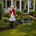 Solar-Powered Illuminated Jesus Garden Statue