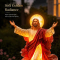 Solar-Powered Illuminated Jesus Garden Statue