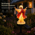 Solar-Powered Illuminated Jesus Garden Statue