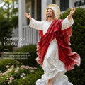 Solar-Powered Illuminated Jesus Garden Statue